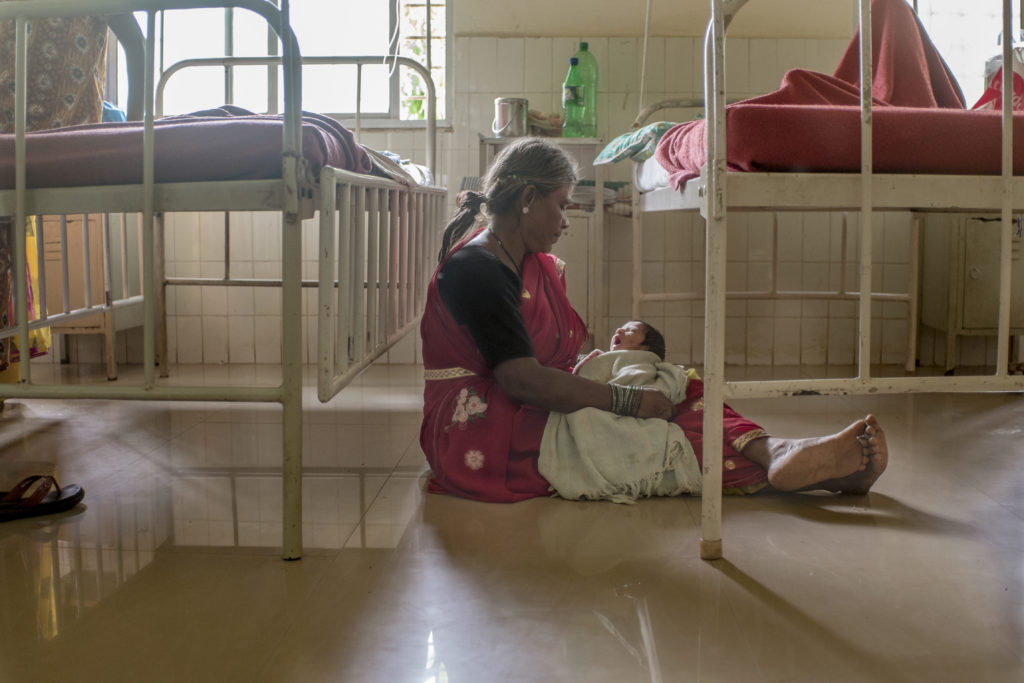 gradma with newborn baby